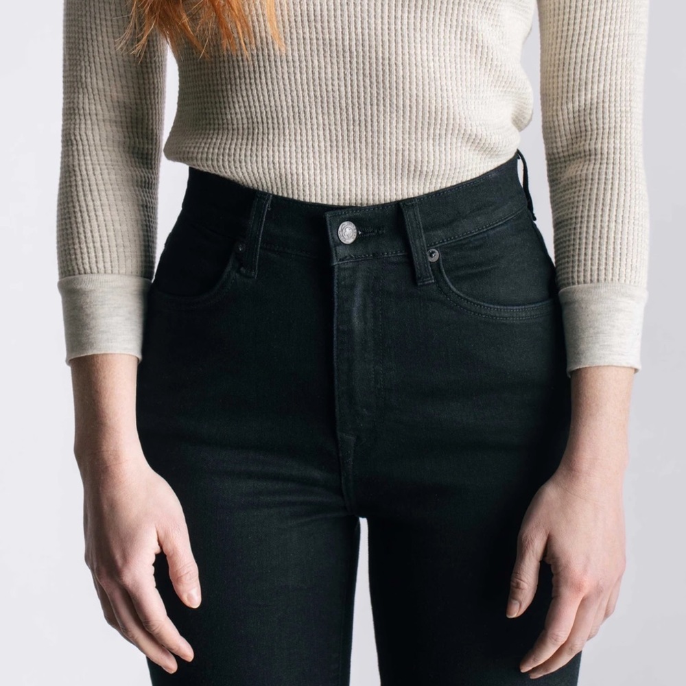 Imogene + Willie Sz 25 Elizabeth Black High Rise Jean Skinny Stretch Denim NEW